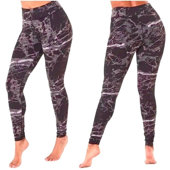 Pact Leggings Womens Small Organic Cotton Go To Marbled Sky Stretch High Rise - Picture 9 of 9